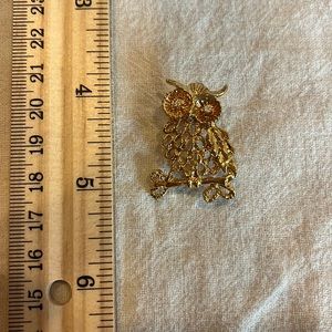 Vintage Owl Brooch